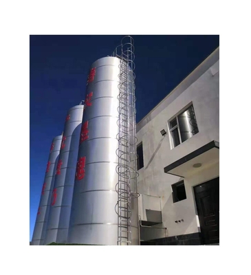 Gran depósito de silos de leche hecho de acero inoxidable 304/316L para necesidades de almacenamiento