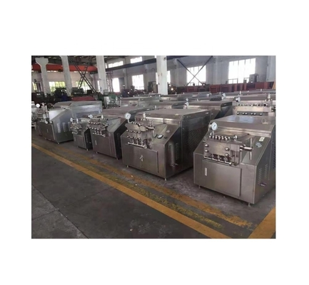 5000L/H Homogeneizador de alta presión de dos etapas Miel Jugo de leche helado