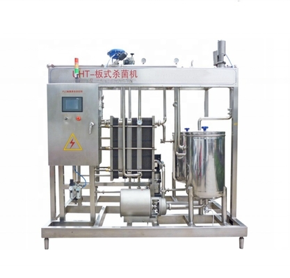 Pasteurizador de leche tipo placa de 2000L/H con tiempo de esterilización personalizable de 15-30 segundos