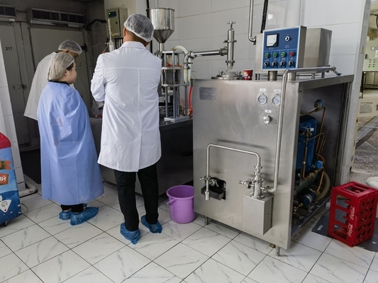 Frigorífico de helados continuo sanitario con control de temperatura de entrada preciso de 2 °C