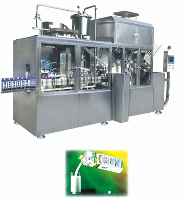 2000 envases/h Máquina automática de llenado y tapón para embalajes de leche tipo bolsa
