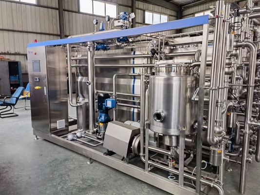 Esterilizador tubular UHT para línea de procesamiento de leche con función de control automático y pasteurización