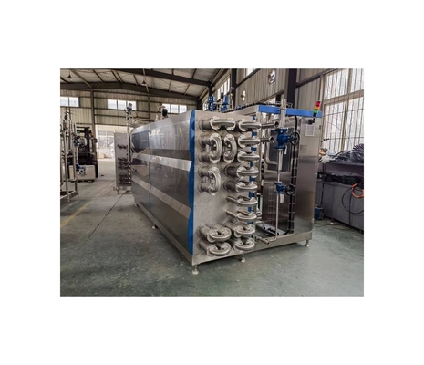 Acero inoxidable 304/316 7.5 Kw Leche Miel Bebidas Máquina de esterilización de tipo tubular