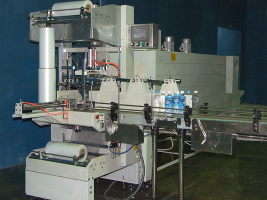Alimentación y bebidas semi-automática Cola puede encoger máquina de envoltura con grado semiautomático