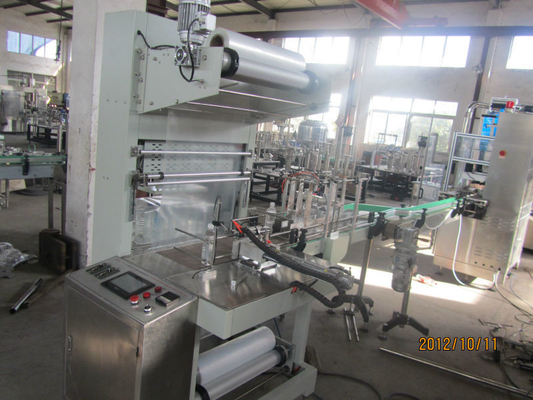 Alimentación y bebidas semi-automática Cola puede encoger máquina de envoltura con grado semiautomático