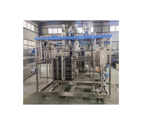 Esterilizador de leche versátil Intercambiador de calor de placa Esterilizador UHT para procesamiento de bebidas