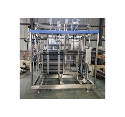 Esterilizador de leche versátil Intercambiador de calor de placa Esterilizador UHT para procesamiento de bebidas