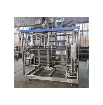 Esterilizador de leche versátil Intercambiador de calor de placa Esterilizador UHT para procesamiento de bebidas