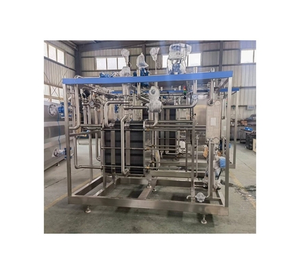 Esterilizador de leche versátil Intercambiador de calor de placa Esterilizador UHT para procesamiento de bebidas