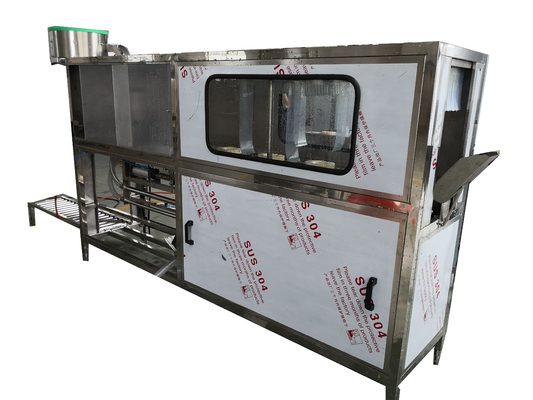 Máquina automática de limpieza de tambores de plástico de 20L 150B/H para recipientes