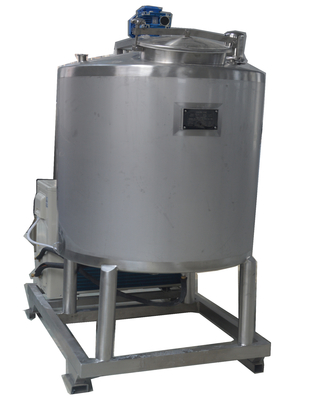 Procesamiento 200L de acero inoxidable tanque de refrigeración de leche con 5.5KW de potencia