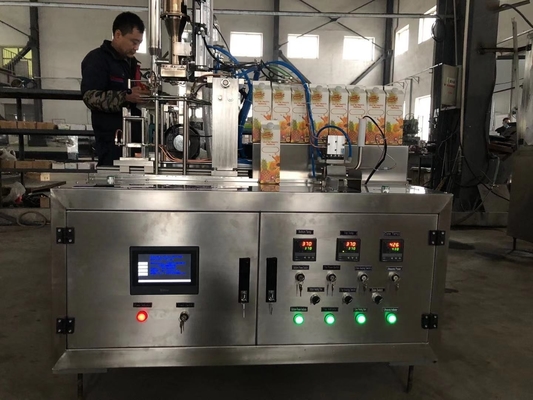 Máquina de llenado de cartón superior de 500 b/h para almacenamiento a temperatura normal