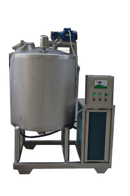 Procesamiento 200L de acero inoxidable tanque de refrigeración de leche con 5.5KW de potencia