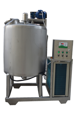 Procesamiento 200L de acero inoxidable tanque de refrigeración de leche con 5.5KW de potencia