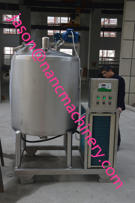 Procesamiento 200L de acero inoxidable tanque de refrigeración de leche con 5.5KW de potencia