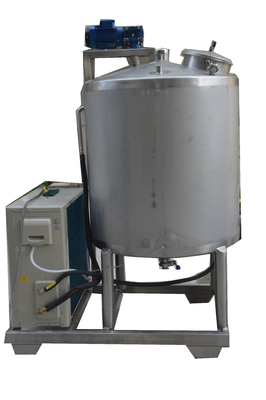 Procesamiento 200L de acero inoxidable tanque de refrigeración de leche con 5.5KW de potencia