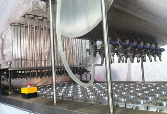 Máquina automática de llenado de tazas de helado de grado con precisión de llenado del 100%