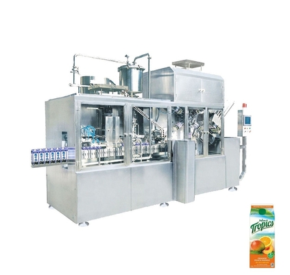 Máquina de llenado de cartón aseptico para llenar el material bebida de jugo de leche