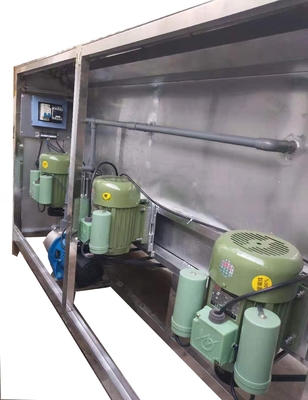 Lavadora interna de botellas de 5 galones semiautomática de 195 kg en la producción de bebidas