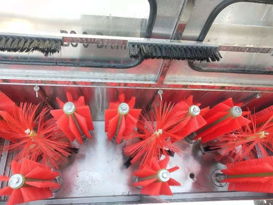 Lavadora interna de botellas de 5 galones semiautomática de 195 kg en la producción de bebidas