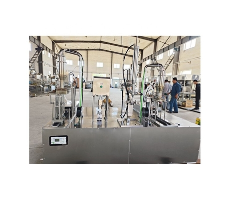 Envasado de plástico tipo manual de jugo Gable máquina de llenado de cartón superior para botellas