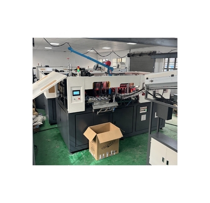 80kN fuerza de sujeción 40kW potencia automática completa 6 cavidad 600ml botella soplado moldeo máquina