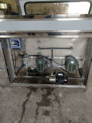 Fácil de operar Máquina de lavado de botellas de 5 galones semiautomática doble de tipo 195 KG