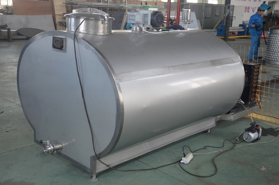 Tanque de almacenamiento en frío de leche de acero inoxidable de 800L para el procesamiento industrial y de compresores