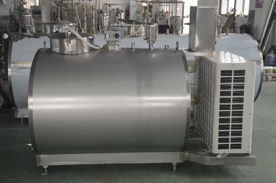 Tanque de almacenamiento en frío de leche de acero inoxidable de 800L para el procesamiento industrial y de compresores
