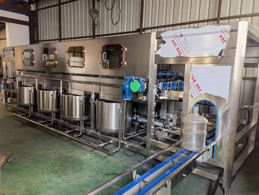 Linea de llenado de agua embotellada en botellas Tipo de embalaje 20L Grado automático Automático