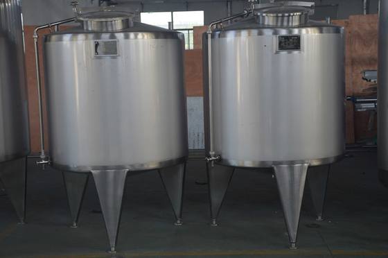 1050*1050*1850mm Tanque de almacenamiento aséptico de leche de acero inoxidable para la conservación de la leche