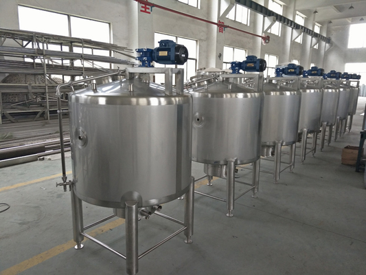 1050*1050*1850mm Tanque de almacenamiento aséptico de leche de acero inoxidable para la conservación de la leche