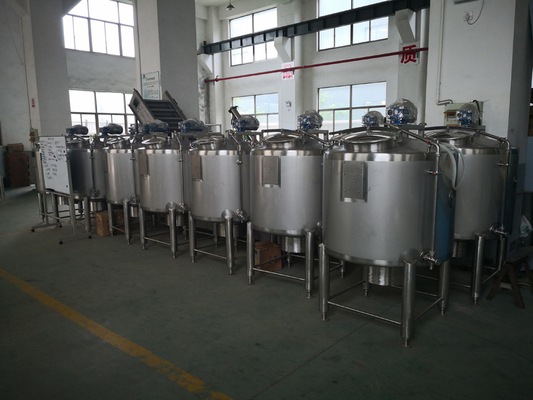 1050*1050*1850mm Tanque de almacenamiento aséptico de leche de acero inoxidable para la conservación de la leche