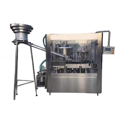 Máquina de llenado de botellas de yogur aromatizado de PP/HDPE/PE 4000b/h con sellado de papel de aluminio