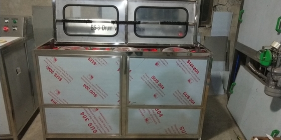 Lavadora de botellas de 100 BPH de 5 galones Lavadora de barriles de 20 L para granjas