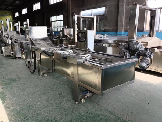 4000*1600*1850mm Maquina para freír rosquillas para aceite de cocina automática completa y de grado alimenticio