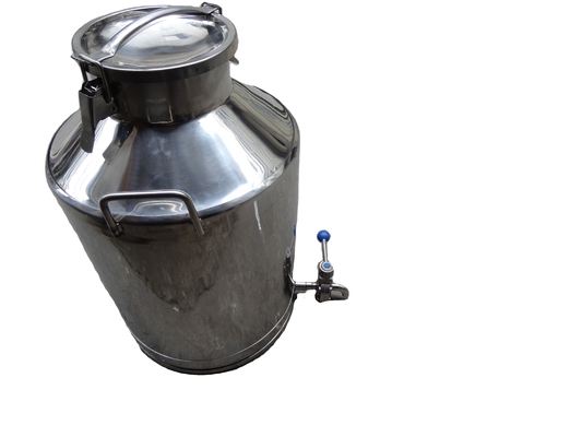 Productos alimenticios sanitarios de acero inoxidable lata de leche 10L-200L capacidad para fines industriales