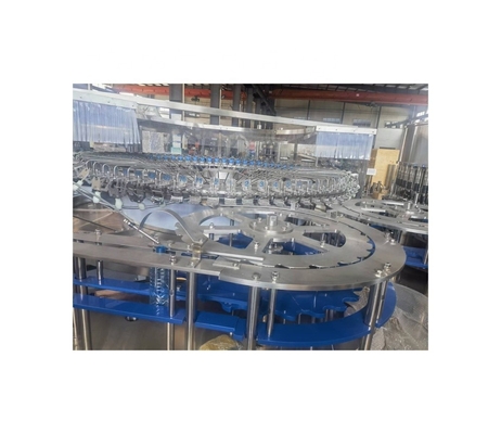 Línea de producción de bebidas de agua 72 cabezas Botella de vidrio botella de PET botella de jugo embotelladora