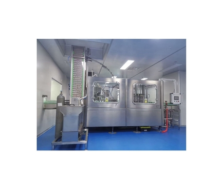 Material de embalaje de plástico Máquina de llenado de botellas de cerveza tres en uno con 3000BPH