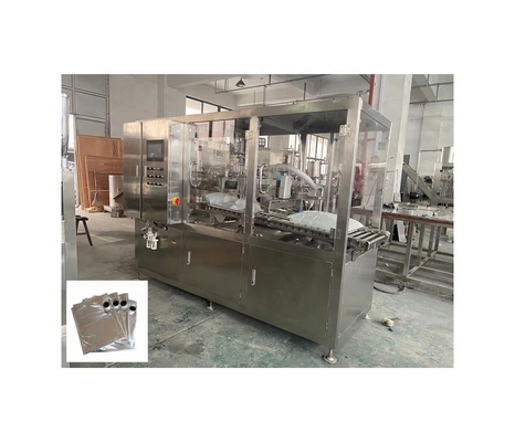 Máquina de llenado de pasta de pulpa de frutas aséptica de bolsa de papel de aluminio 2000BPH para una operación fácil