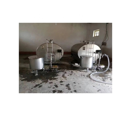 2 mm/2,5 mm de espesor Tanque de refrigeración de leche sanitaria de alimentos con sistema de refrigeración SS316L opcional