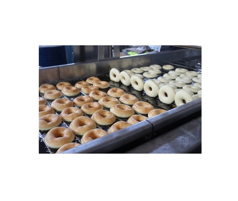 Línea de fabricación de rosquillas de alta productividad con maquinaria de fabricación de rosquillas de voltaje personalizada