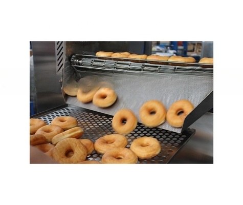 Línea de fabricación de rosquillas de alta productividad con maquinaria de fabricación de rosquillas de voltaje personalizada