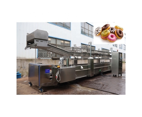 Línea de producción de rodillos de rosquillas de soja de 3000 pcs/h para un volumen y una producción de rosquillas consistentes