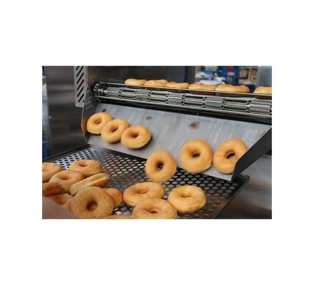 Línea de producción de rodillos de rosquillas de soja de 3000 pcs/h para un volumen y una producción de rosquillas consistentes
