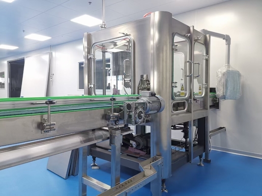 Máquina de llenado de leche de 8 cabezas totalmente automática para botellas de PET y rendimiento
