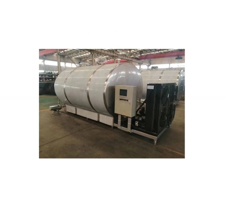 Tanque de recolección de leche cruda de 500 kg de una planta lechera con sistema de refrigeración por compresor de Copeland