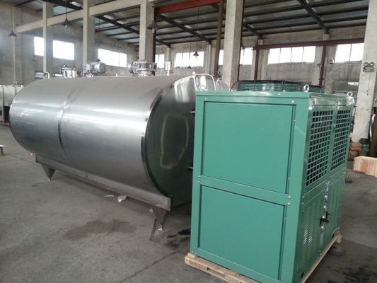 1250 KG SUS304/316L Acero inoxidable 5000L/H Contenedor refrigerado de leche ideal para productos lácteos
