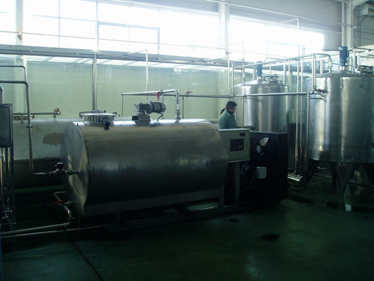 1250 KG SUS304/316L Acero inoxidable 5000L/H Contenedor refrigerado de leche ideal para productos lácteos
