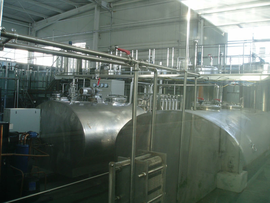 1250 KG SUS304/316L Acero inoxidable 5000L/H Contenedor refrigerado de leche ideal para productos lácteos